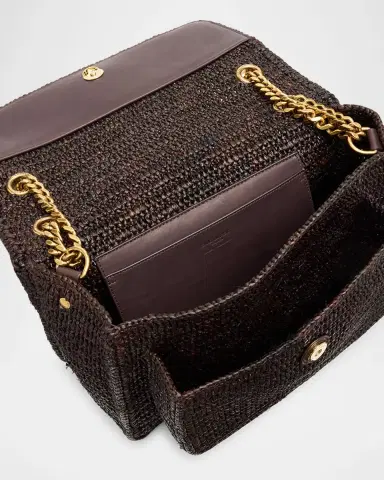 Saint Laurent Niki Medium YSL Raffia Shoulder Bag | Thumbnail 4 Saint Laurent Niki Medium YSL Raffia Shoulder Bag | Thumbnail 4