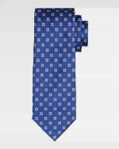 Brioni Men 's Woven Square Silk Tie | Thumbnail 2