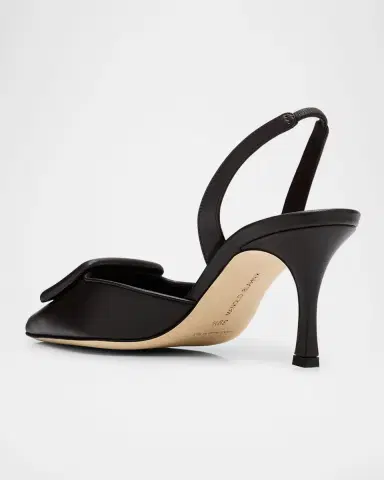 Manolo Blahnik Maysli Leather Buckle Halter Pumps | Thumbnail 4 Manolo Blahnik Maysli Leather Buckle Halter Pumps | Thumbnail 4