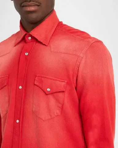Sartorio Men's Cotton Snap-Front Western Shirt | Thumbnail 5 Sartorio Men's Cotton Snap-Front Western Shirt | Thumbnail 5