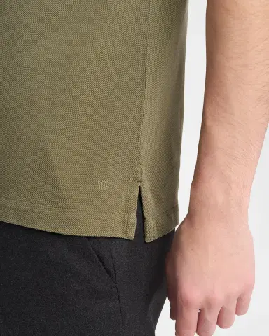 Tom Ford Men's Lyocell Pique Polo Shirt | Thumbnail 4