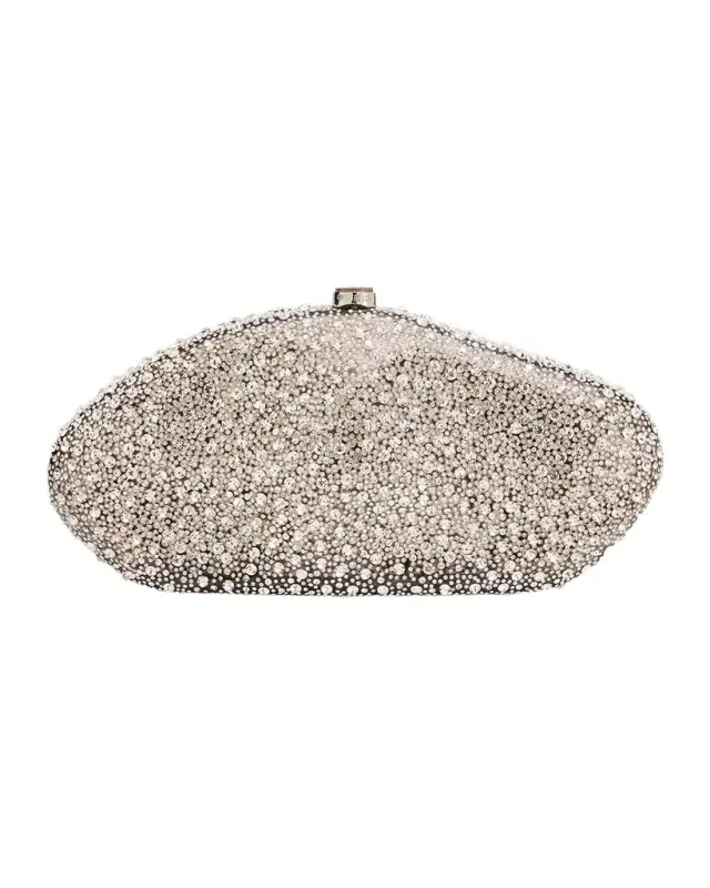 Cult Gaia The Caldera Rhinestone Acrylic Clutch Bag