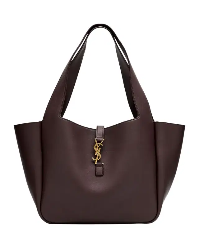 Saint Laurent Le 5 À 7 Bea YSL Tote Bag in Calfskin Leather