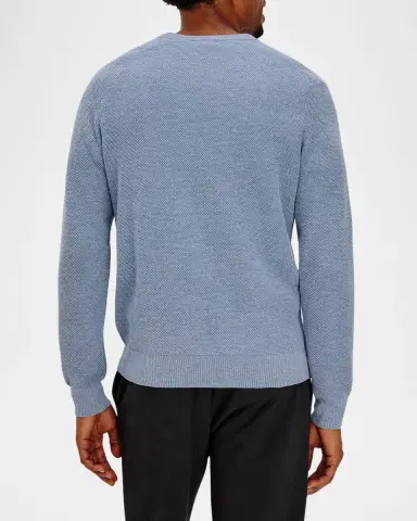 Rails Men 's Vann Texture Knit Crewneck Sweater | Thumbnail 3 Rails Men 's Vann Texture Knit Crewneck Sweater | Thumbnail 3