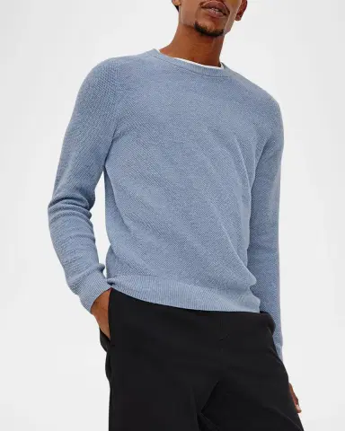 Rails Men 's Vann Texture Knit Crewneck Sweater | Thumbnail 4 Rails Men 's Vann Texture Knit Crewneck Sweater | Thumbnail 4