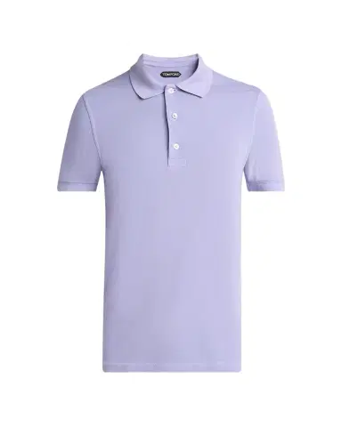 Tom Ford Men's Lyocell Pique Polo Shirt | Thumbnail 1