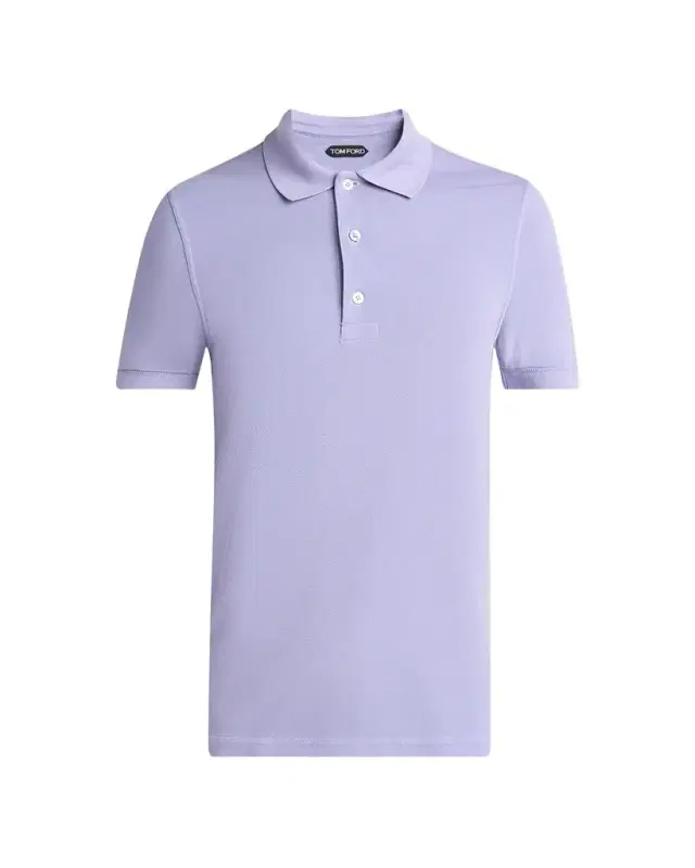 TOM FORD Men 's Lyocell Pique Polo Shirt