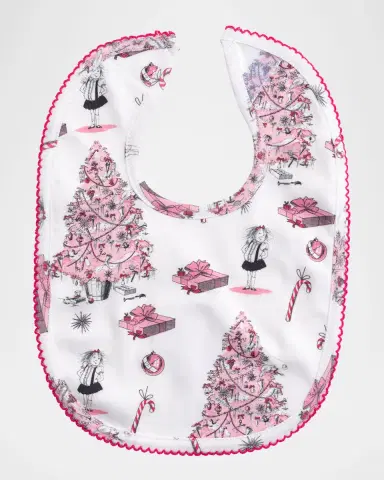 Rachel Riley Girl 's Eloise Christmas Tree Babygro 4-Piece Set, Size Newborn-12M | Thumbnail 3