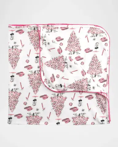 Rachel Riley Girl 's Eloise Christmas Tree Babygro 4-Piece Set, Size Newborn-12M | Thumbnail 4