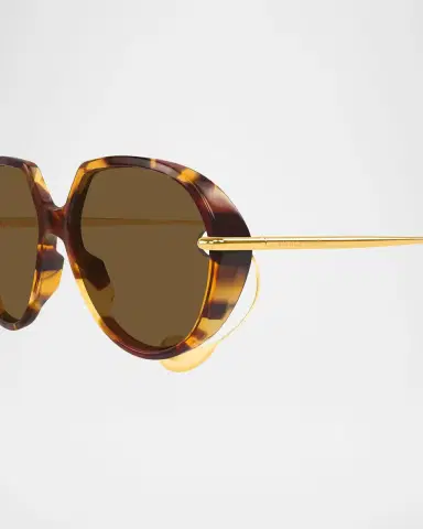 Bottega Veneta Drop Acetate Squared Sunglasses | Thumbnail 2 Bottega Veneta Drop Acetate Squared Sunglasses | Thumbnail 2