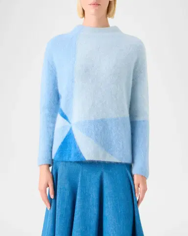 Akris Sunbeam Cloud Cashmere Crewneck Sweater | Thumbnail 4