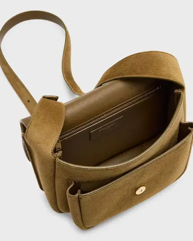 Saint Laurent Niki YSL Crossbody Bag in Suede | Thumbnail 4 Saint Laurent Niki YSL Crossbody Bag in Suede | Thumbnail 4