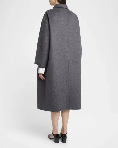 The Row Gustaf Cashmere-Silk Single-Breasted Coat | Thumbnail 3 The Row Gustaf Cashmere-Silk Single-Breasted Coat | Thumbnail 3