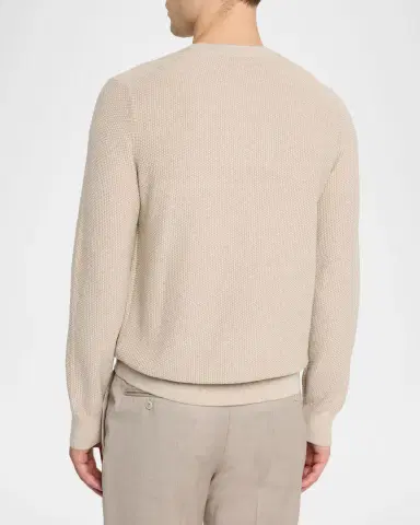 Vince Men's Geometric Jacquard Sweater | Thumbnail 3 Vince Men's Geometric Jacquard Sweater | Thumbnail 3