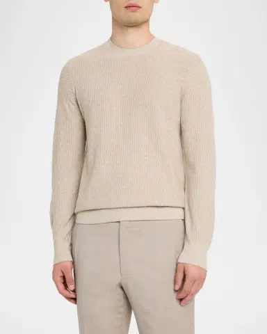 Vince Men's Geometric Jacquard Sweater | Thumbnail 4 Vince Men's Geometric Jacquard Sweater | Thumbnail 4