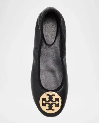 Tory Burch Reva Travel Leather Ballet Flats | Thumbnail 6 Tory Burch Reva Travel Leather Ballet Flats | Thumbnail 6