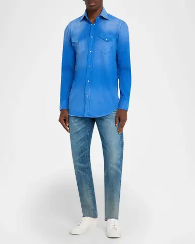 Sartorio Men's Cotton Snap-Front Western Shirt | Thumbnail 2 Sartorio Men's Cotton Snap-Front Western Shirt | Thumbnail 2
