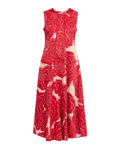 LOVEBIRDS Bennet Sleeveless Floral Flared Midi Dress | Thumbnail 1 LOVEBIRDS Bennet Sleeveless Floral Flared Midi Dress | Thumbnail 1