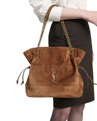 Saint Laurent Jamie 4.3 Medium YSL Tote Bag in Suede | Thumbnail 1 Saint Laurent Jamie 4.3 Medium YSL Tote Bag in Suede | Thumbnail 1