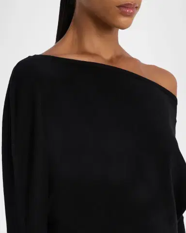 Simkhai Janese Off-Shoulder Wool Midi Dress | Thumbnail 5 Simkhai Janese Off-Shoulder Wool Midi Dress | Thumbnail 5