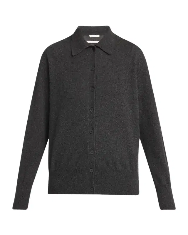 Lillia Cashmere Collared Cardigan