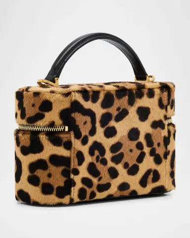 Saint Laurent Gaby YSL Vanity Bag in Leopard-Print Calf Hair | Thumbnail 3 Saint Laurent Gaby YSL Vanity Bag in Leopard-Print Calf Hair | Thumbnail 3