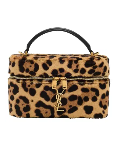 Saint Laurent Gaby YSL Vanity Bag in Leopard-Print Calf Hair | Thumbnail 1 Saint Laurent Gaby YSL Vanity Bag in Leopard-Print Calf Hair | Thumbnail 1