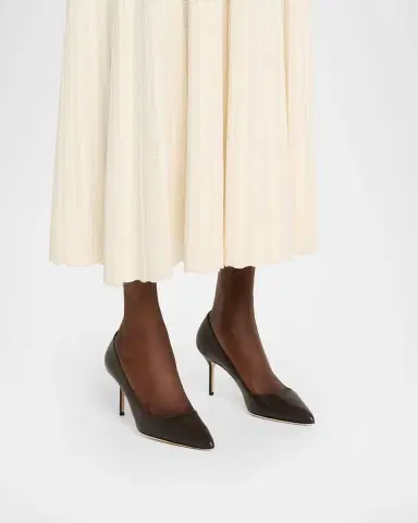 Manolo Blahnik BB 70mm Lambskin Stiletto Pumps | Thumbnail 2