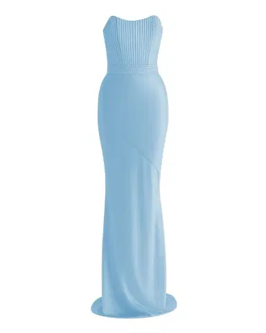 Zhivago Germaine Strapless Stretch Satin Column Gown | Thumbnail 1 Zhivago Germaine Strapless Stretch Satin Column Gown | Thumbnail 1