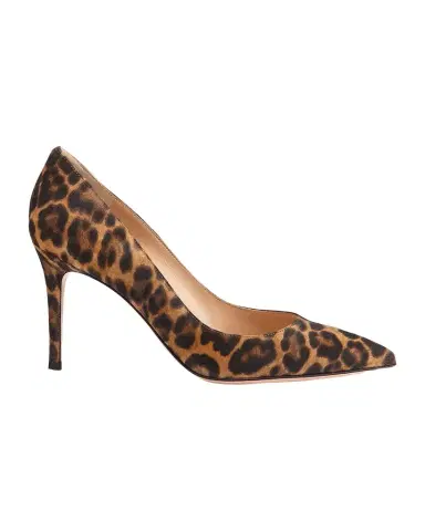 Gianvito Rossi 85mm Gianvito Leopard Suede Pointed-Toe Pumps | Thumbnail 1