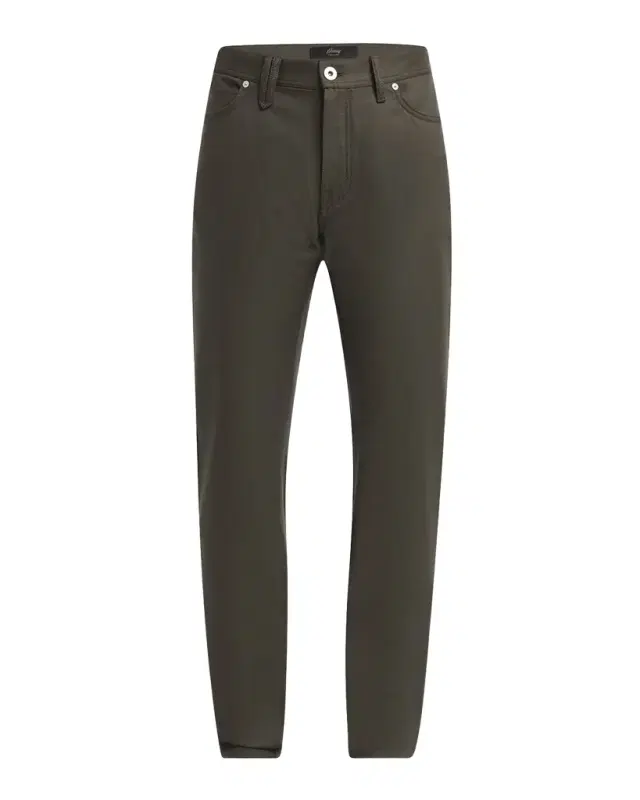 Brioni Men's Slim Twill Five-Pocket Pants