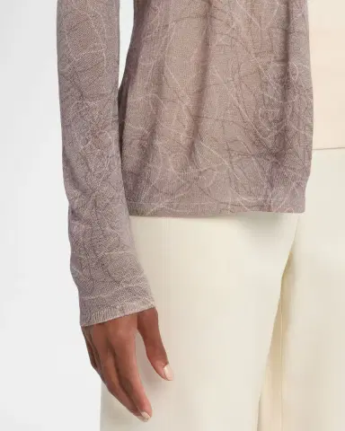 TSE Cashmere Cashmere Abstract-Print Open Cardigan | Thumbnail 4 TSE Cashmere Cashmere Abstract-Print Open Cardigan | Thumbnail 4