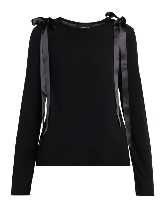 Ribbon Bow Long-Sleeve T-Shirt