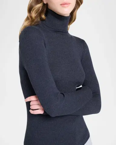 TWP Rib-Knit Wool Turtleneck Sweater | Thumbnail 5