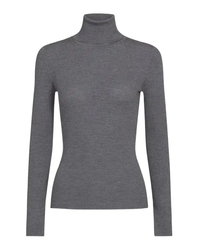 TWP Rib-Knit Wool Turtleneck Sweater