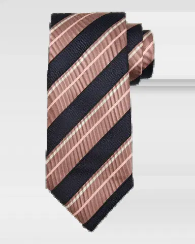 Brioni Men 's Silk and Cotton Regimental Stripe Tie | Thumbnail 2