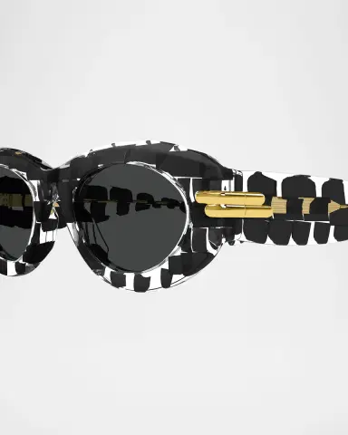 Bottega Veneta 56mm Acetate Oval Sunglasses | Thumbnail 3 Bottega Veneta 56mm Acetate Oval Sunglasses | Thumbnail 3