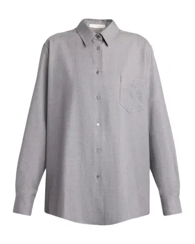 THE ROW Pino Wool Button-Down Shirt | Thumbnail 1 THE ROW Pino Wool Button-Down Shirt | Thumbnail 1