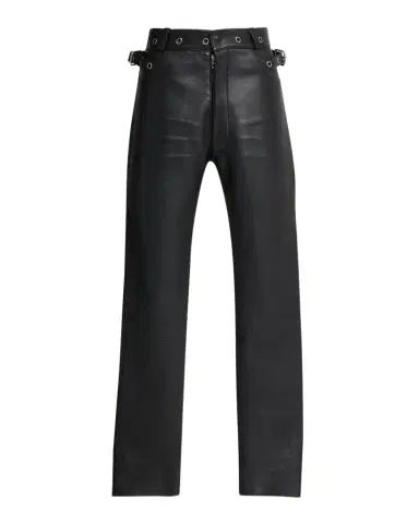Tom Ford Men's Slim Fit Grained Leather Biker Pants | Thumbnail 1