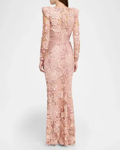 ZHIVAGO The Beginning Floral Lace Gown | Thumbnail 3