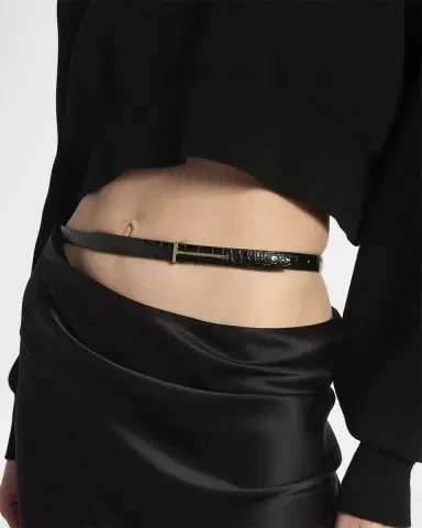 Tom Ford Asymmetric Satin Maxi Skirt With Train | Thumbnail 5 Tom Ford Asymmetric Satin Maxi Skirt With Train | Thumbnail 5