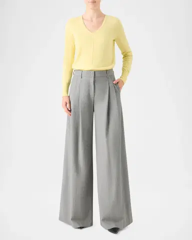 Akris V-Neck Cashmere Sweater | Thumbnail 2