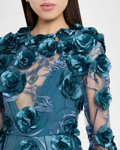 ZHIVAGO Aonia Floral Mesh Lace Mini Dress | Thumbnail 5 ZHIVAGO Aonia Floral Mesh Lace Mini Dress | Thumbnail 5