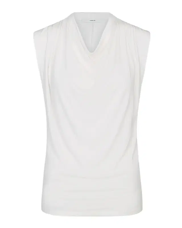 Vince Draped Cowl-Neck Top