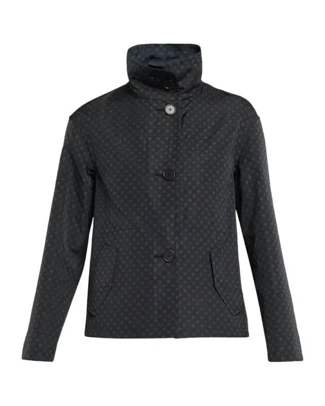 Akris punto Polka-Dot Single-Breasted Jacket