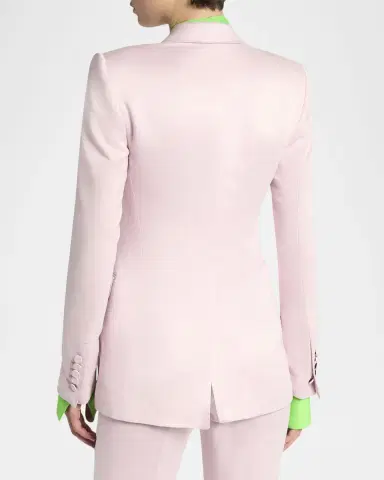 TOM FORD Single-Breasted Silk Blazer Jacket | Thumbnail 3