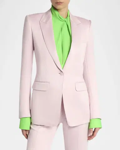 TOM FORD Single-Breasted Silk Blazer Jacket | Thumbnail 4