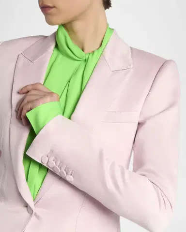 TOM FORD Single-Breasted Silk Blazer Jacket | Thumbnail 5