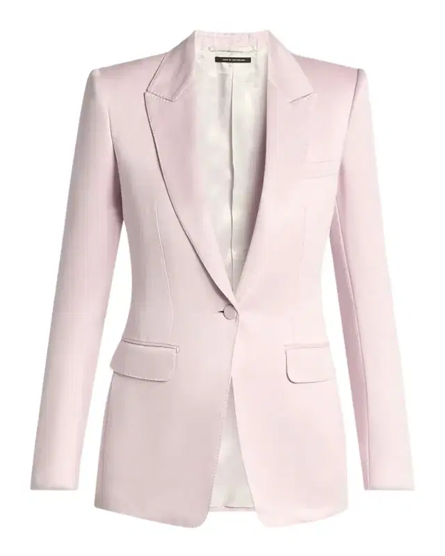 TOM FORD Single-Breasted Silk Blazer Jacket