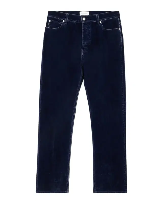 Ferragamo Men 's Bleached-Effect Straight Leg Five-Pocket Pants